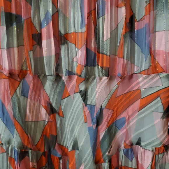 NWT COACH Bold Geo Yoke Knee length Spring Easter Dress Size 10, $595 Retail - Picture 8 of 16